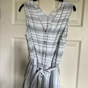 Ladies black & white cotton jumpsuit